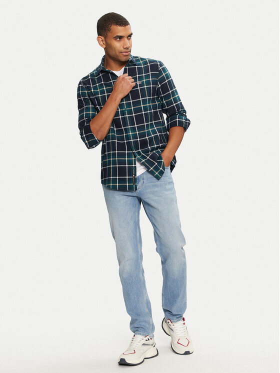 Tommy Jeans Tommy Jeans Košeľa DM0DM19651 Zelená Regular Fit