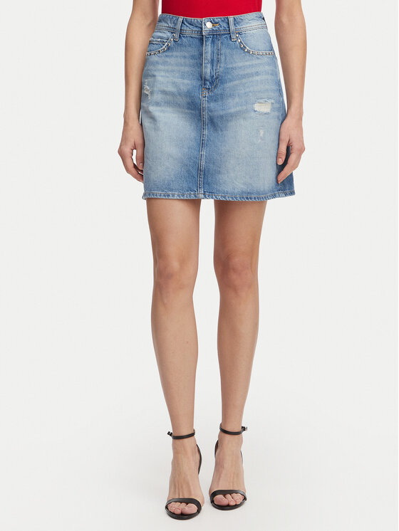 JOOP! Jeans Fustă de blugi Rosalie 30102891 Albastru Regular Fit