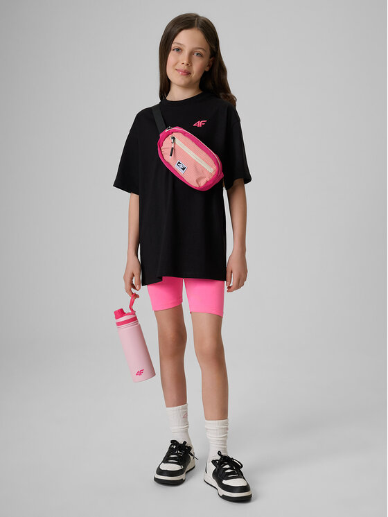4F 4F T-Shirt SUMMER SPLASH Czarny Loose Fit