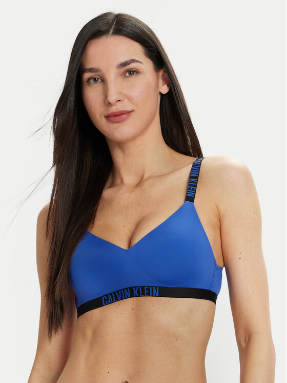 Calvin Klein Underwear Podprsenka bez kostíc 000QF7659E Modrá