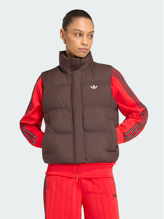 adidas adidas Bezrękawnik 165200 Brązowy ciemny Regular Fit