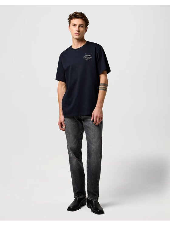 Wrangler Wrangler T-Shirt 112371489 Czarny Regular Fit