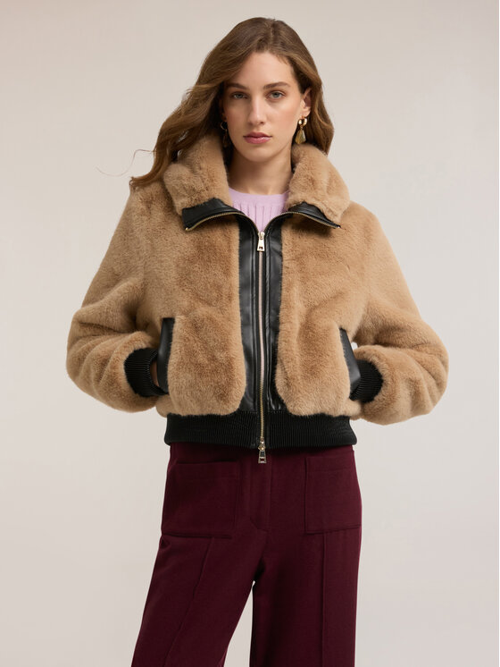 Motivi Motivi Pelliccia 8052W000063N018 Écru Regular Fit