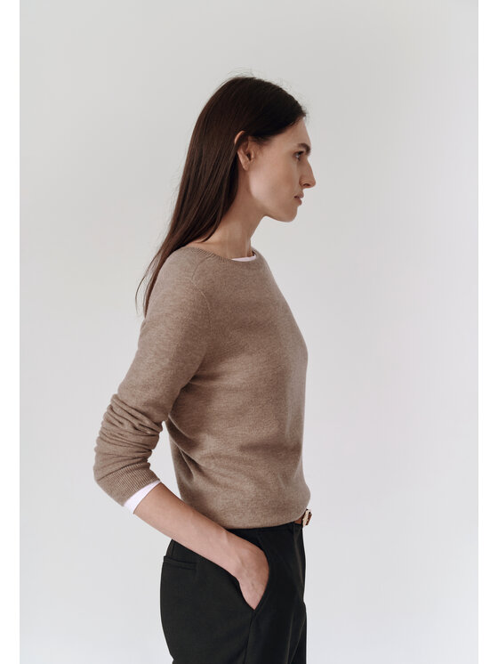 TATUUM TATUUM Sweter ROSSA Brązowy Classic Fit