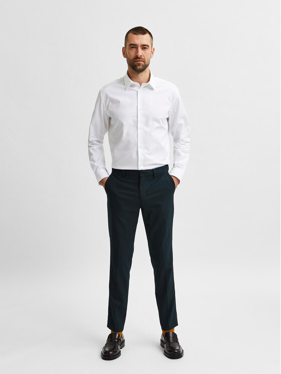 Selected Homme Selected Homme Koszula Ethan 16080200 Biały Slim Fit