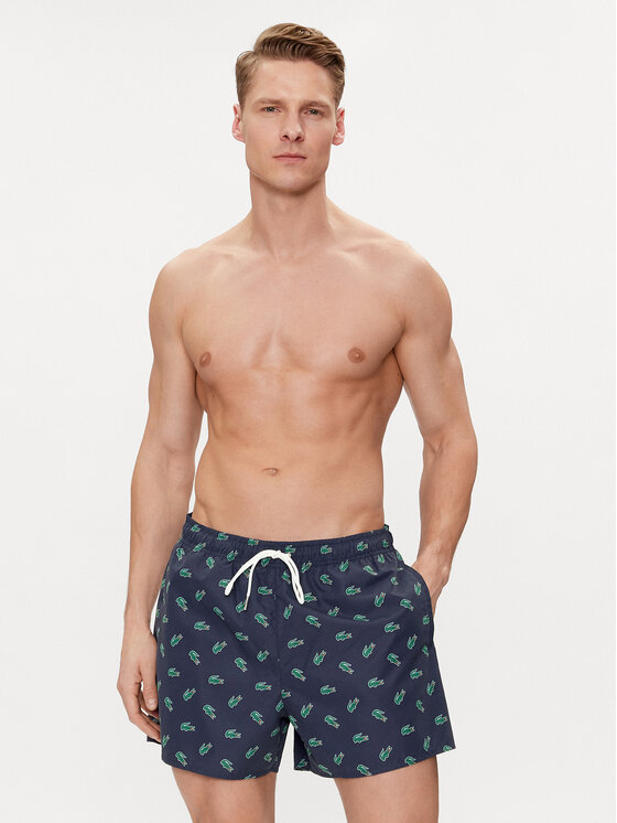 Lacoste Lacoste Badeshorts MH7188 Dunkelblau Regular Fit