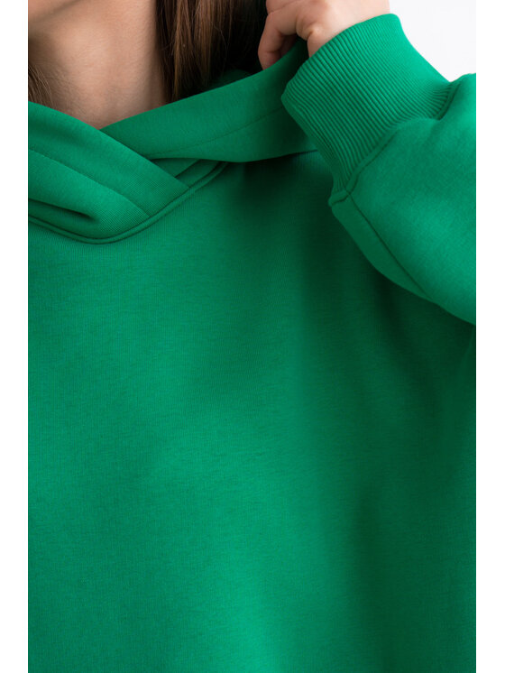 Mirons Mirons Bluza Hoodie Green Zielony Oversize
