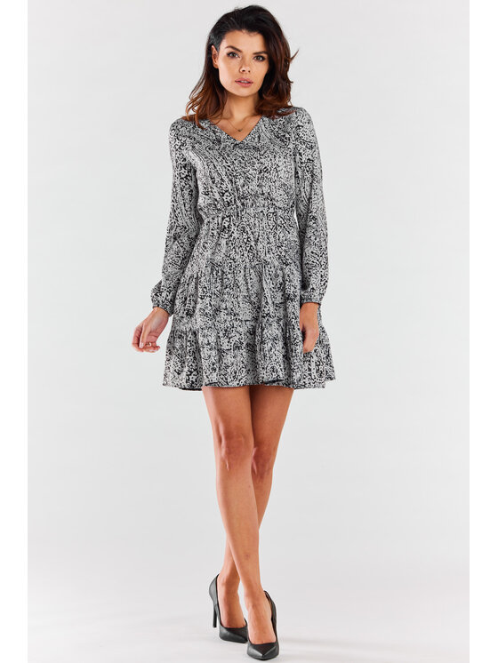 Awama Awama Vestito da giorno A470 Nero Basic Fit