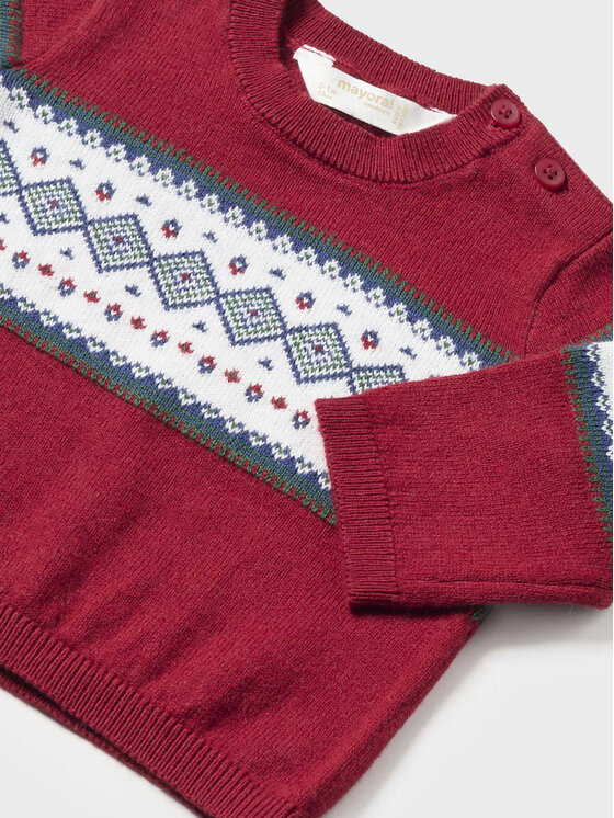 Mayoral Mayoral Sweter 2.305 Czerwony Regular Fit
