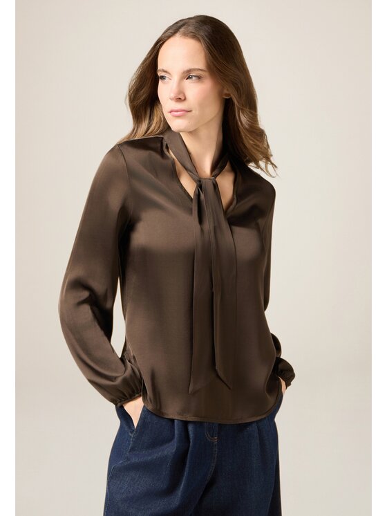 Oltre Oltre Blusa 2091R003186N032 Marrone Regular Fit