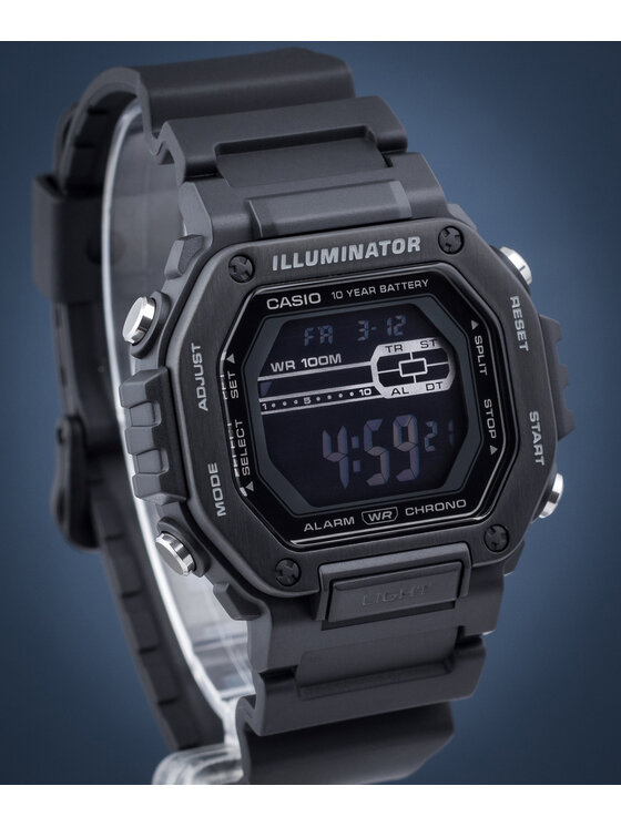 Casio Casio Zegarek MWD-110HB-1BVEF Czarny