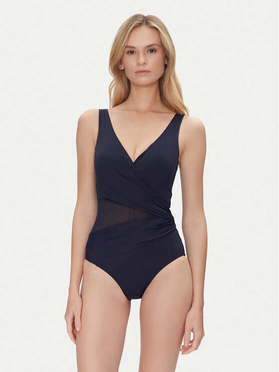 Hunkemöller Bikiny Shaping Shell 301235 Tmavomodrá