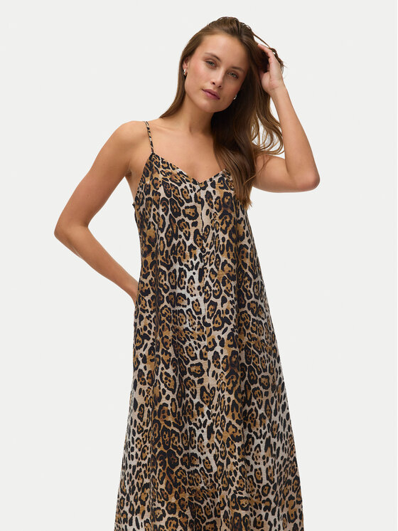 Vero Moda Vero Moda Suvekleit Josie 10303398 Pruun Regular Fit