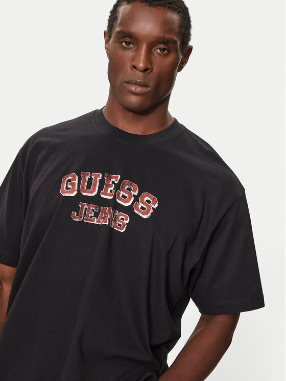 Guess Guess T-shirt M4BI78 K8FQ4 Crna Oversize