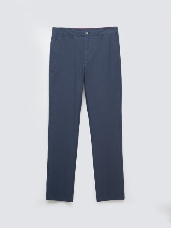 BIG STAR BIG STAR Chinosy ERHATI Niebieski Slim Fit