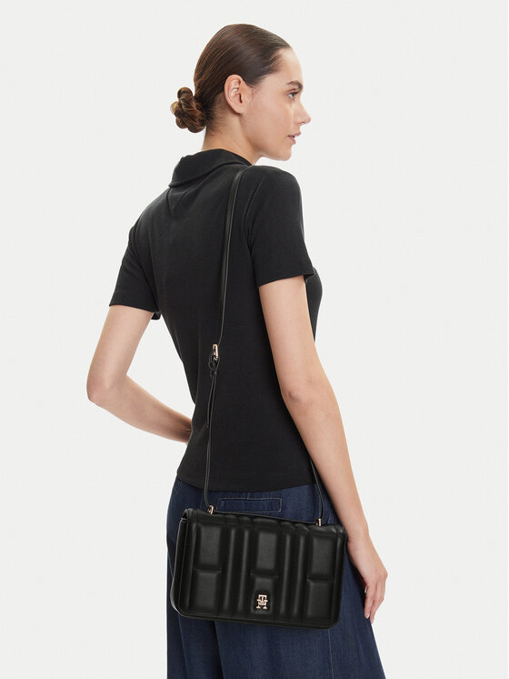 Tommy Hilfiger Tommy Hilfiger Τσάντα Th Feminine Conv Crossover AW0AW17454 Μαύρο