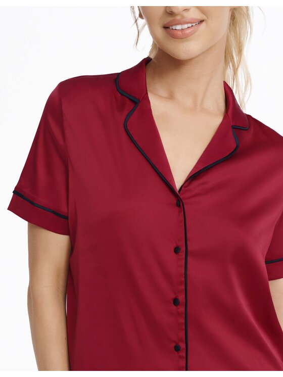 Esotiq Esotiq Piżama 41162-33X Czerwony Regular Fit