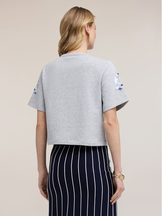 Motivi Motivi Felpa G802W003570N013 Grigio Boxy Fit