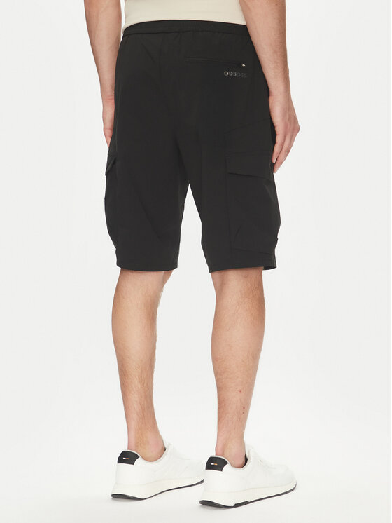BOSS BOSS Športové kraťasy S_Urbanex-Cargo 50534318 Čierna Tapered Fit