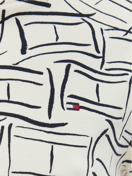 Tommy Hilfiger Tommy Hilfiger T-Shirt WW0WW49646 Λευκό Boxy Fit