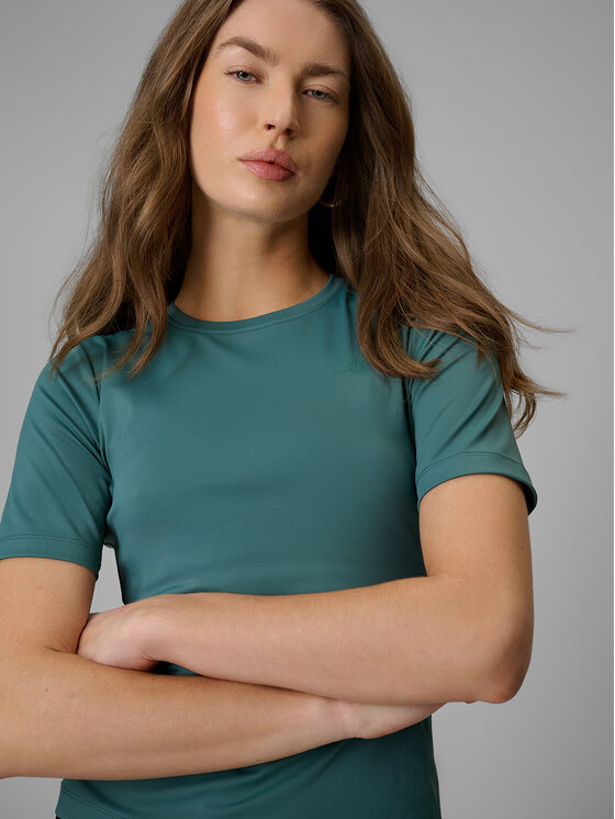 4F 4F T-Shirt ESSENTIAL 2 Turkusowy Slim Fit