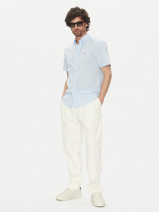 Tommy Hilfiger Tommy Hilfiger Košile MW0MW37584 Světle modrá Regular Fit