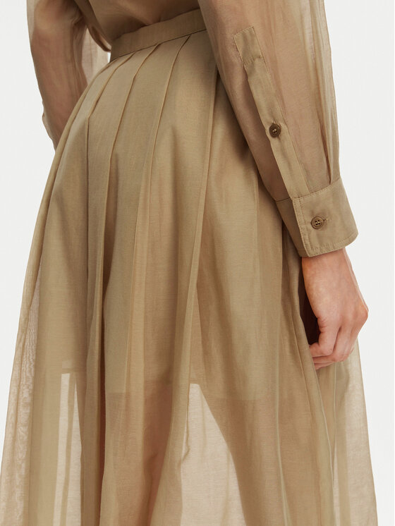 Marella Marella Gonna a trapezio Cubano 2513101015 Beige Regular Fit