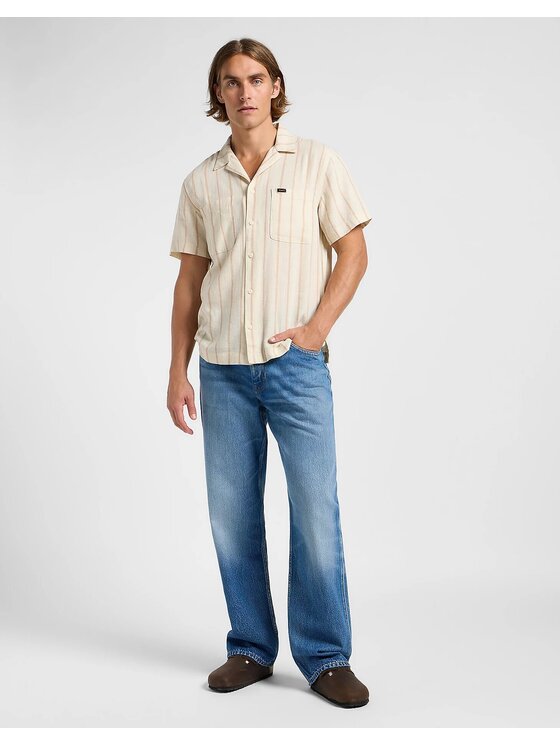 Lee Lee Camicia 2 PKT OVERSHIRT Beige Relaxed Fit