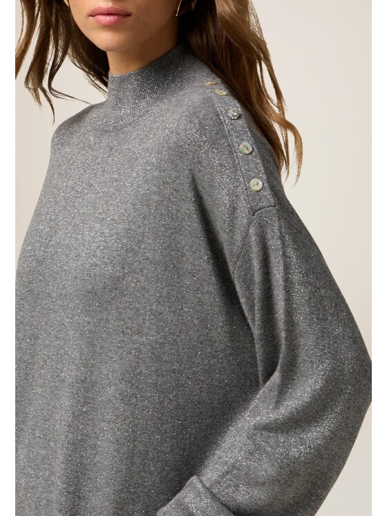 Oltre Oltre Cardigan M500E001875N013 Grigio Regular Fit