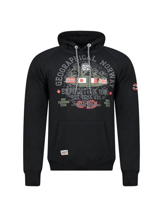 Geographical Norway Geographical Norway Bluza WZ3003H/GN-Black Czarny Regular Fit