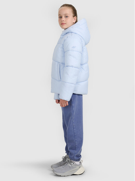 4F 4F Kurtka puchowa OUTERWEAR Niebieski jasny Regular Fit