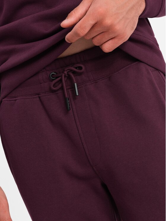 Ombre Ombre Komplet dresowy Z84 Bordowy Regular Fit