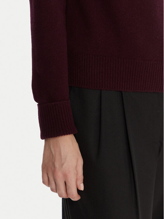 KAOS KAOS Pulover RI1KT022 Bordo rdeča Regular Fit