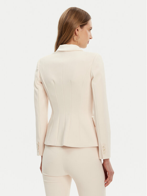 Elisabetta Franchi Elisabetta Franchi Bleizers GI-142-51E2-V700 Écru Regular Fit