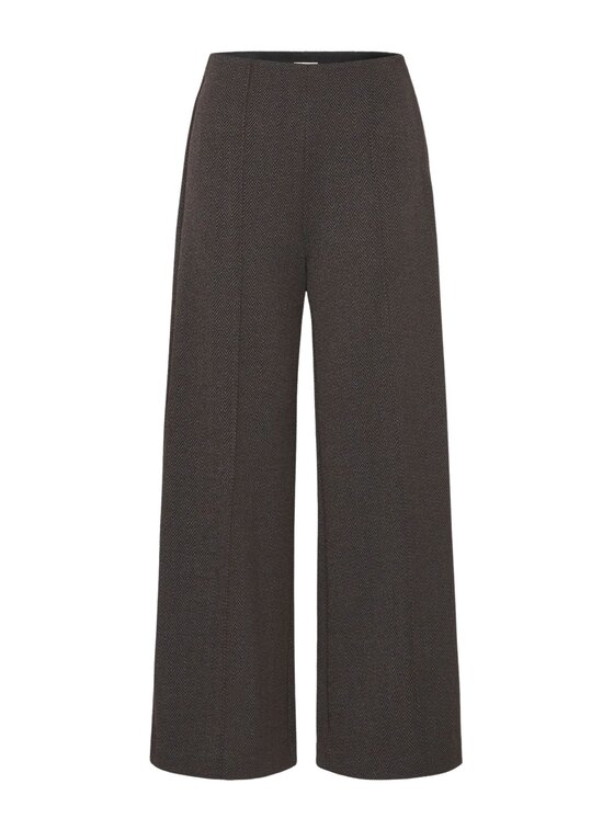 ICHI ICHI Παντελόνι IHKATE JACQUARD Καφέ Regular Fit