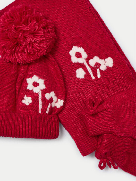 Mayoral Mayoral Completo cappello, sciarpa e guanti 10826 Rosso