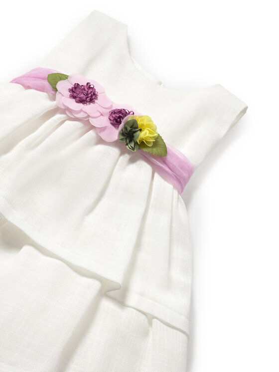 Mayoral Mayoral Elegantes Kleid 1911 Weiß Regular Fit
