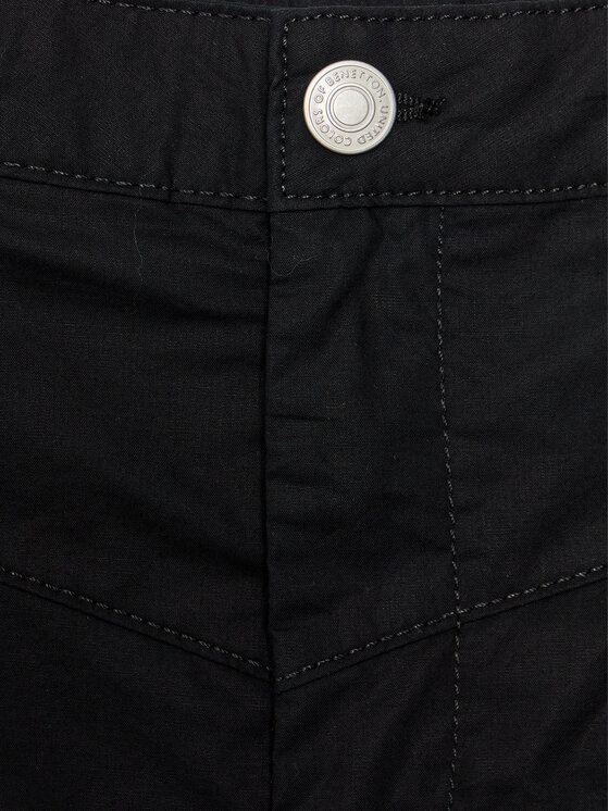 United Colors Of Benetton United Colors Of Benetton Pantaloni scurți sport 4AC7C901M Negru Regular Fit