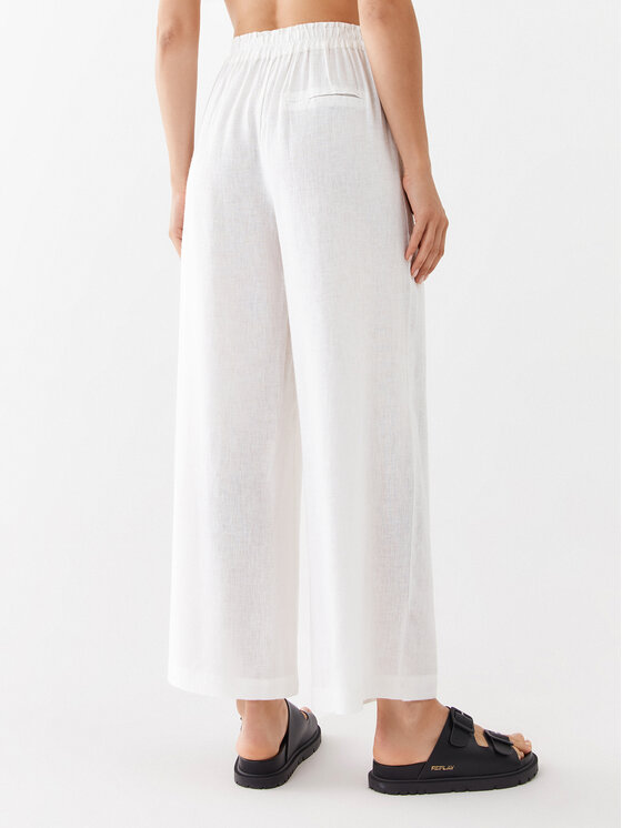 ONLY ONLY Παντελόνι υφασμάτινο Tokyo 15259590 Λευκό Straight Fit