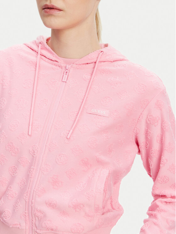 Guess Guess Felpa V5GQ00 KCT02 Rosa Regular Fit