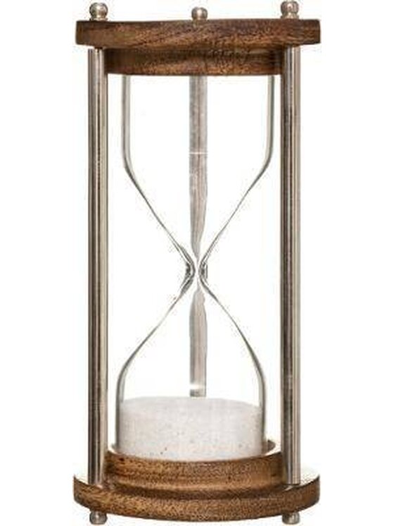 MIAhome MIAhome Figurka Klepsydra TIMEGLAS drewno mango Brązowy