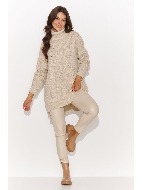 Numinou Numinou Sweter NU_S96 Beżowy Regular Fit