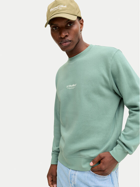 Jack & Jones Jack & Jones Mikina Soho 12278791 Zelená Relaxed Fit