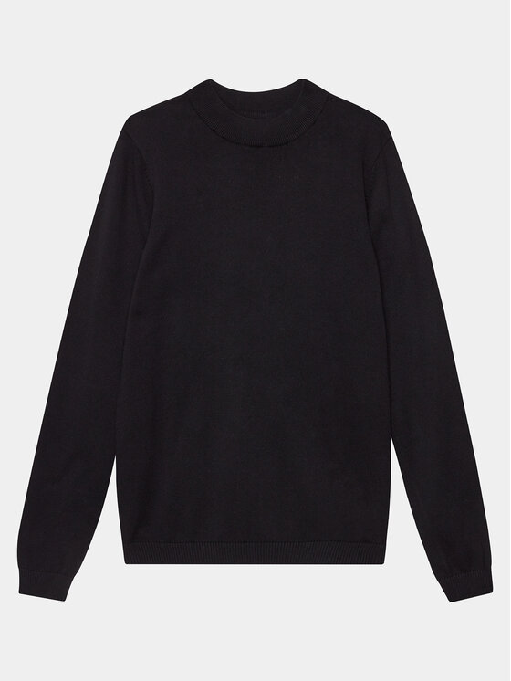 Jack&Jones Junior Jack&Jones Junior Rollkragenpullover 12236767 Schwarz Regular Fit