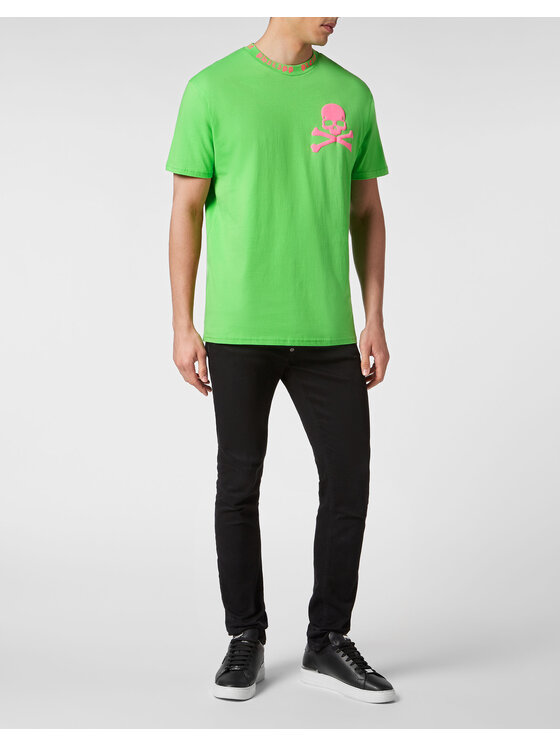 PHILIPP PLEIN PHILIPP PLEIN T-Shirt 299 Zielony Regular Fit