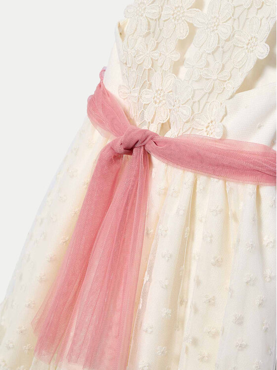 Abel & Lula Abel & Lula Elegantes Kleid 5047 Écru Regular Fit