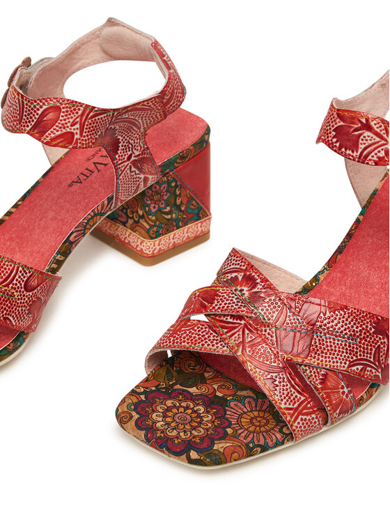 Laura Vita Laura Vita Босоніжки Jacqueso 03 Червоний