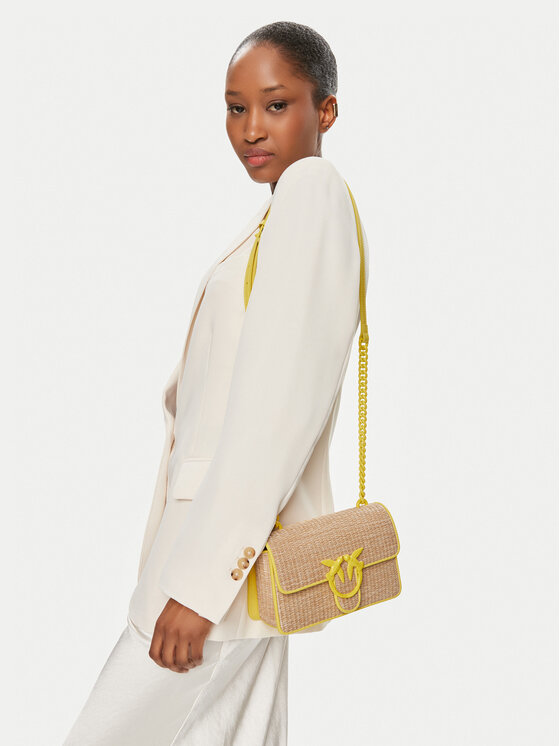 PINKO Pinko Ročna torba Love One Mini Light Cl PE 24 PLTT 103335 A1RQ Bež