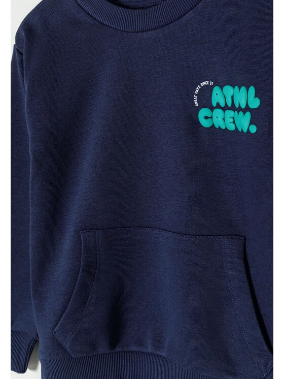 MINOTI MINOTI Bluza 23fleece17 Granatowy Regular Fit