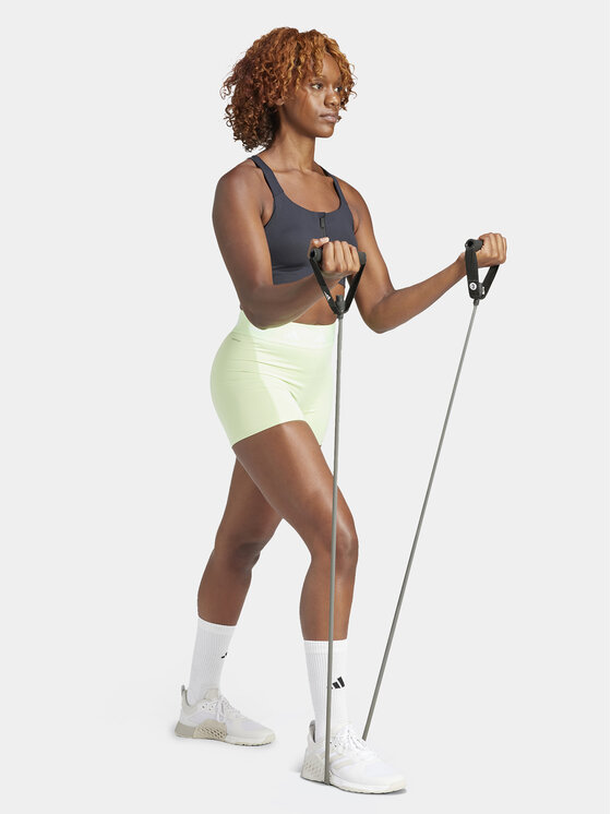 adidas adidas Sportske kratke hlače Techfit IU1854 Zelena Slim Fit